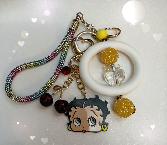 Betty Boop / Cherry key chain