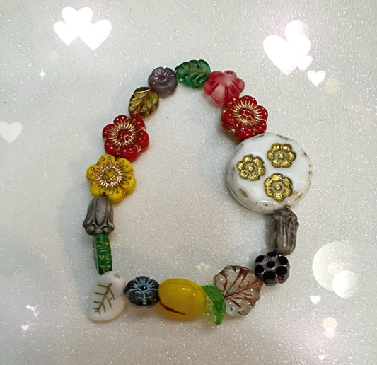 Czech Glass beaded bracelet