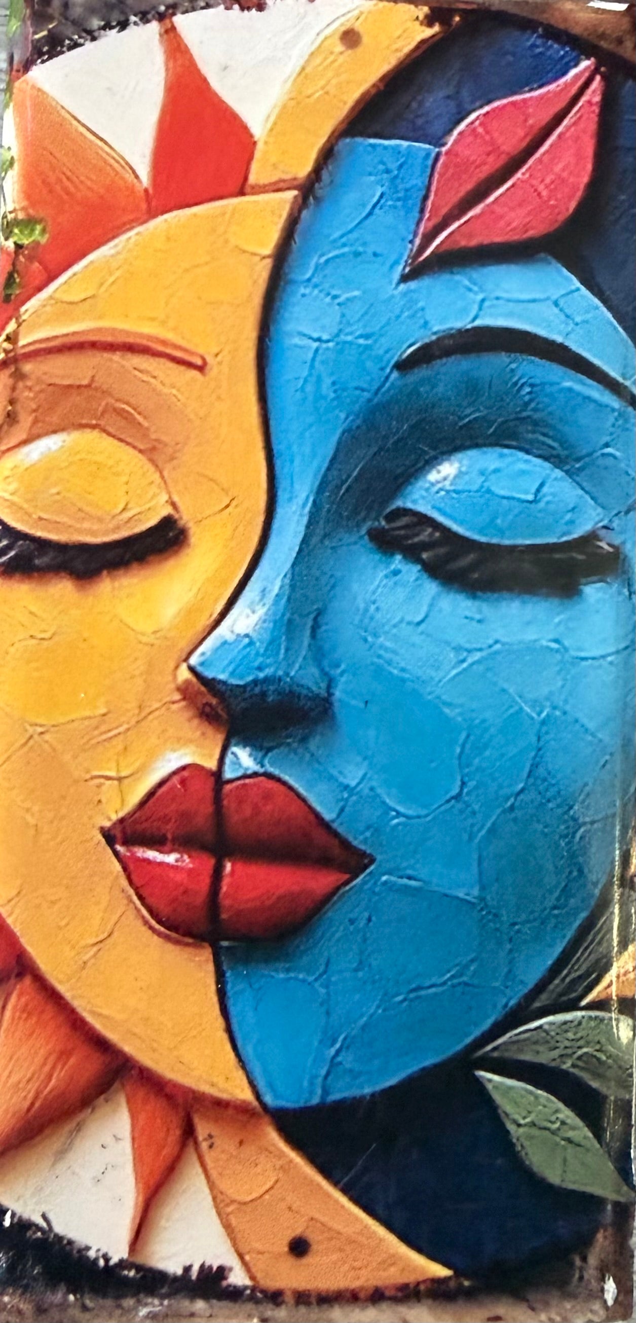 Sun & Moon Abstract Portrait – Product Description