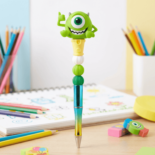 💚 Green Monster Beaded Pen – Fun, Bright & Perfect for Every Desk! 💚