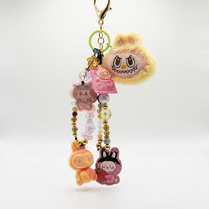 Labubu-themed Plush Charm Keychain – Cute & Cozy Edition 💖