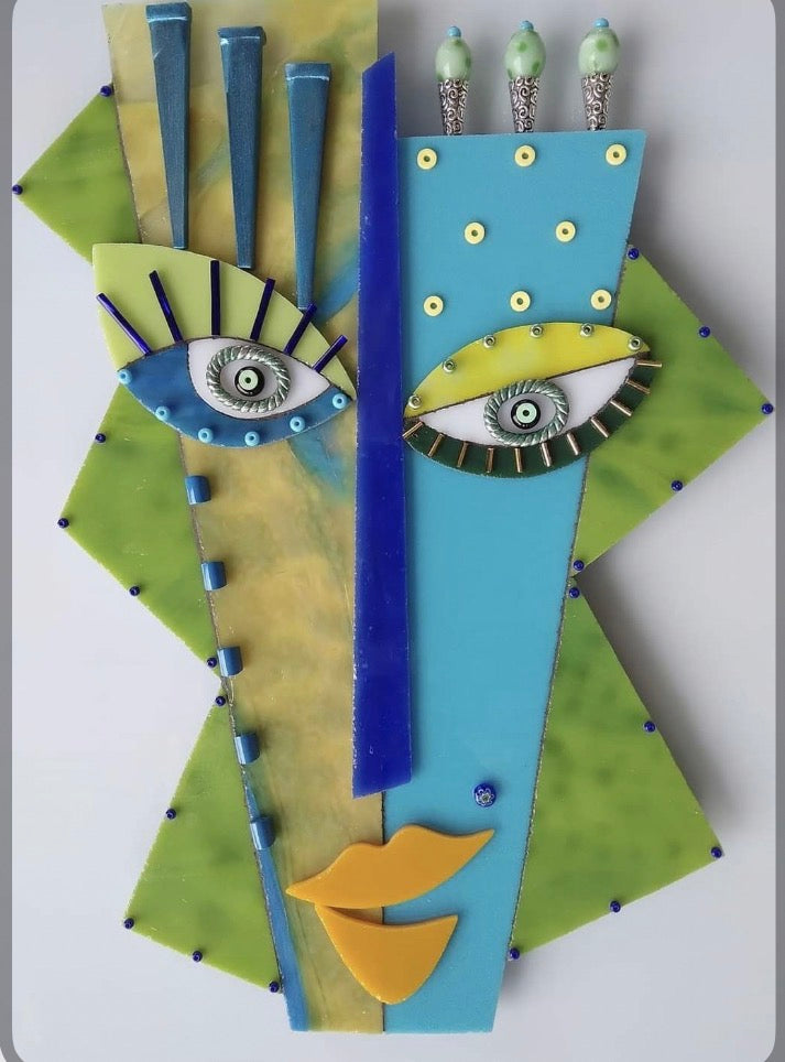 Abstract Face Wall Art