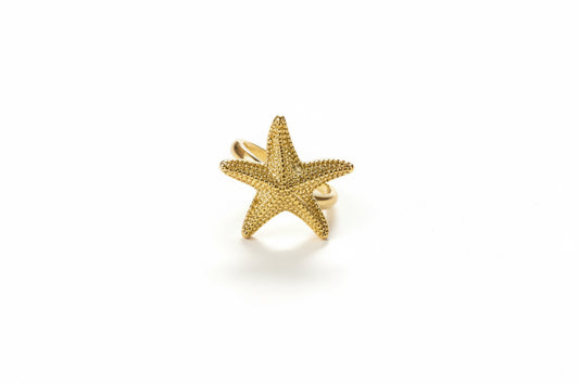 Star fish gold ring