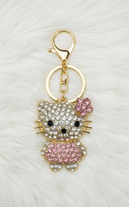 ✨ Sparkling Hello Kitty Keychain – Pink Glam Edition ✨