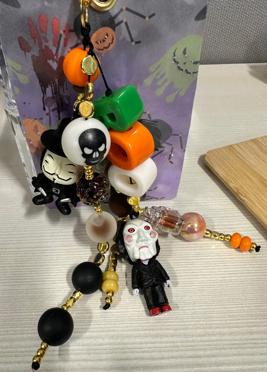 🎃 Horror Mask Junk Bookmark – Halloween Creepy Edition
