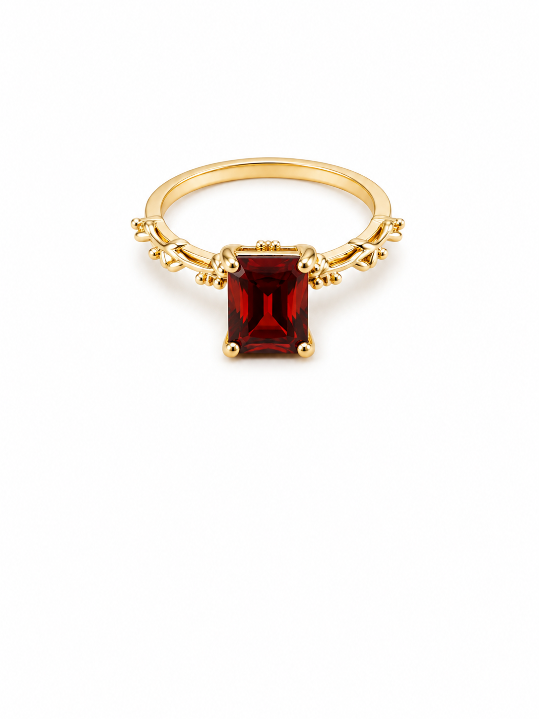 Ruby Radiance Gold Ring