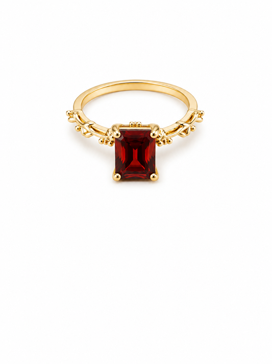 Ruby Radiance Gold Ring