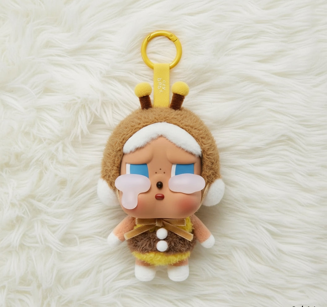 🐝 Crybaby Bee Keychain Plush – Adorable Bag Charm