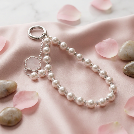 Elegant Pearl Beaded Bag Charm – Chic Handbag Accessory
