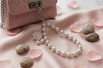 Elegant Pearl Beaded Bag Charm – Chic Handbag Accessory