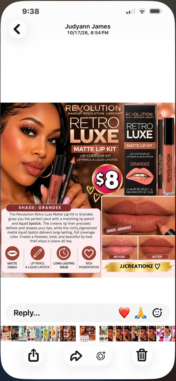 Makeup Revolution Retro Luxe Matte Lip Kit – Grandee | Lip Liner & Liquid Lipstick Duo
