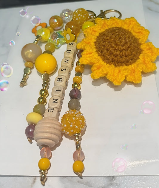 Sunflower Bag Charm