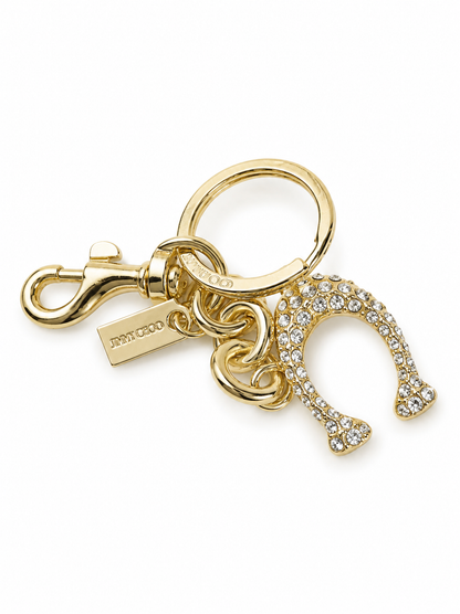 Sparkling Horseshoe Designer Keychain Charm