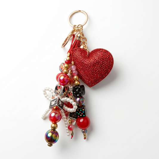 ❤️ Minnie Glam Junk Bookmark – Red Bow Edition