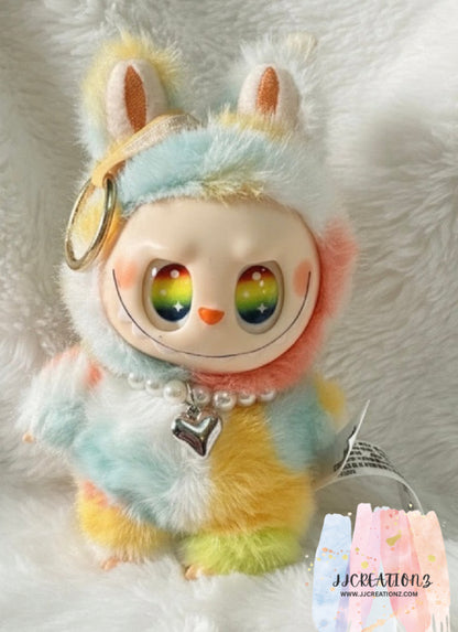 adorable plush bubu bunny charm! 🐰🌈