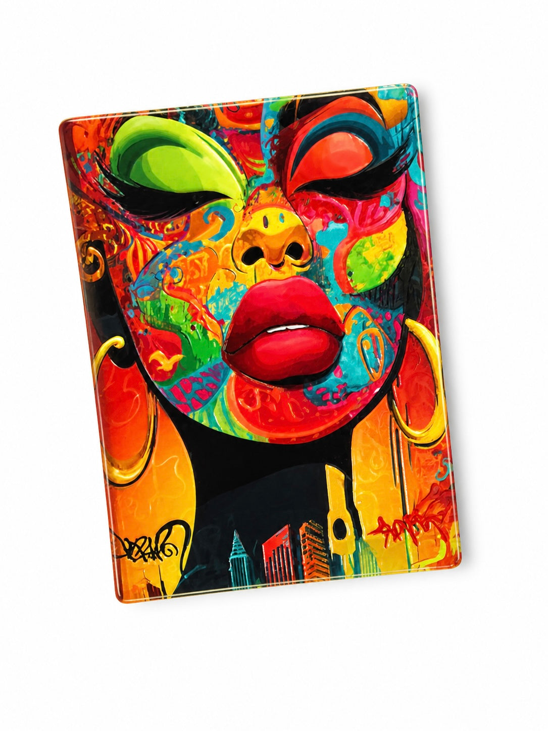 Abstract Art Statement Clutch – Bold & Vibrant magnet