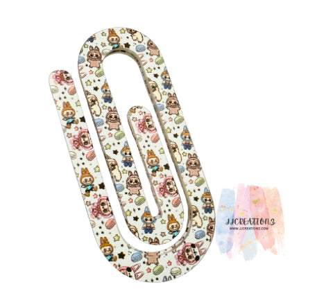 Space-Themed Popmart-Inspired Oversized Paperclip Bookmark! 🌙✨