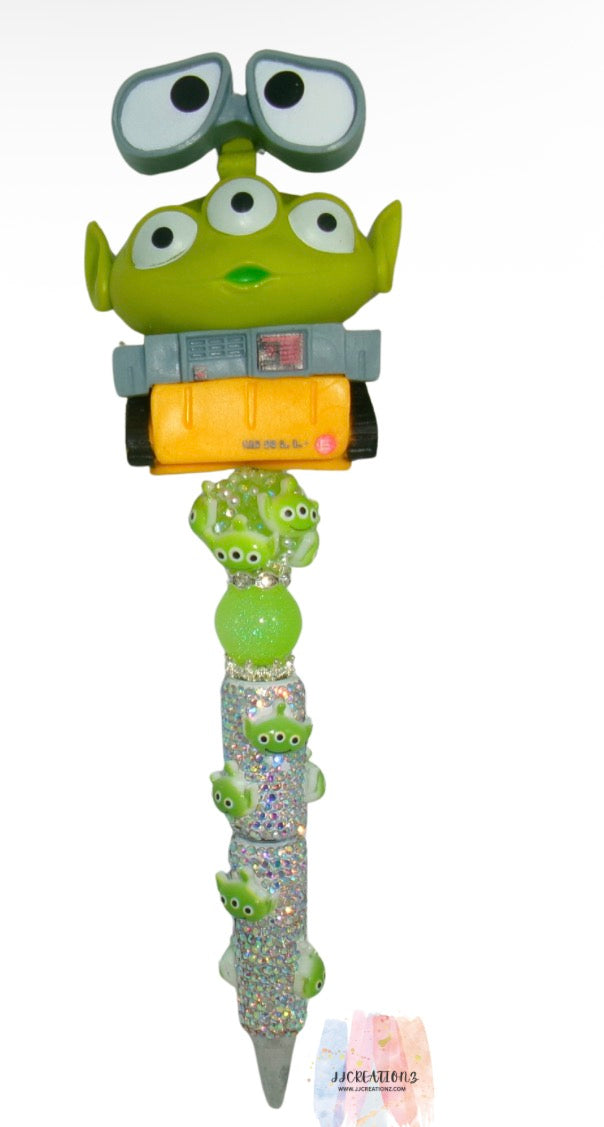 ✨ Alien x Robot Glitter Pen  ✨