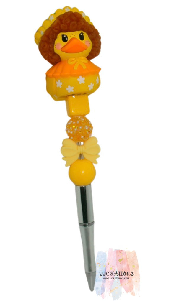 ✨ Handmade Yellow Duck Beaded Pen – Cute, Fun & Perfect for Gifting ✨
