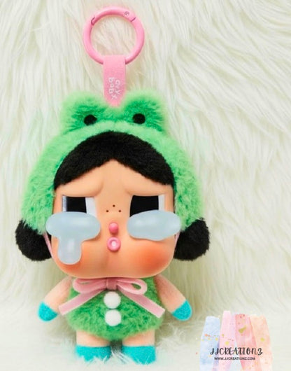 🐸 Crybaby Frog Keychain Plush – Kawaii Bag Charm