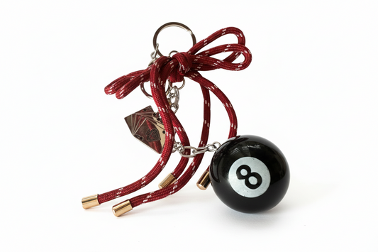 8 Ball Charm Keychain – Stylish & Playful Statement Accessory 🎱