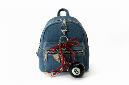 8 Ball Charm Keychain – Stylish & Playful Statement Accessory 🎱