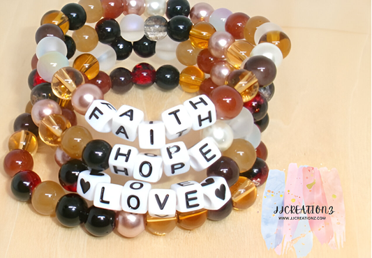 🍂 Faith • Hope • Love Autumn Bracelet Set – JJCREATIONZ 🍂