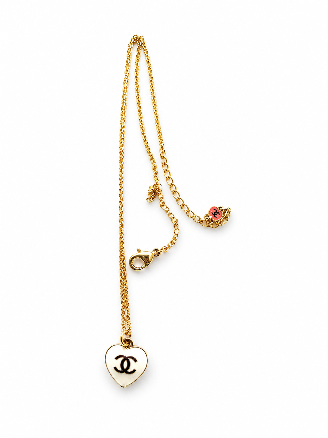 gold-tone heart pendant necklace