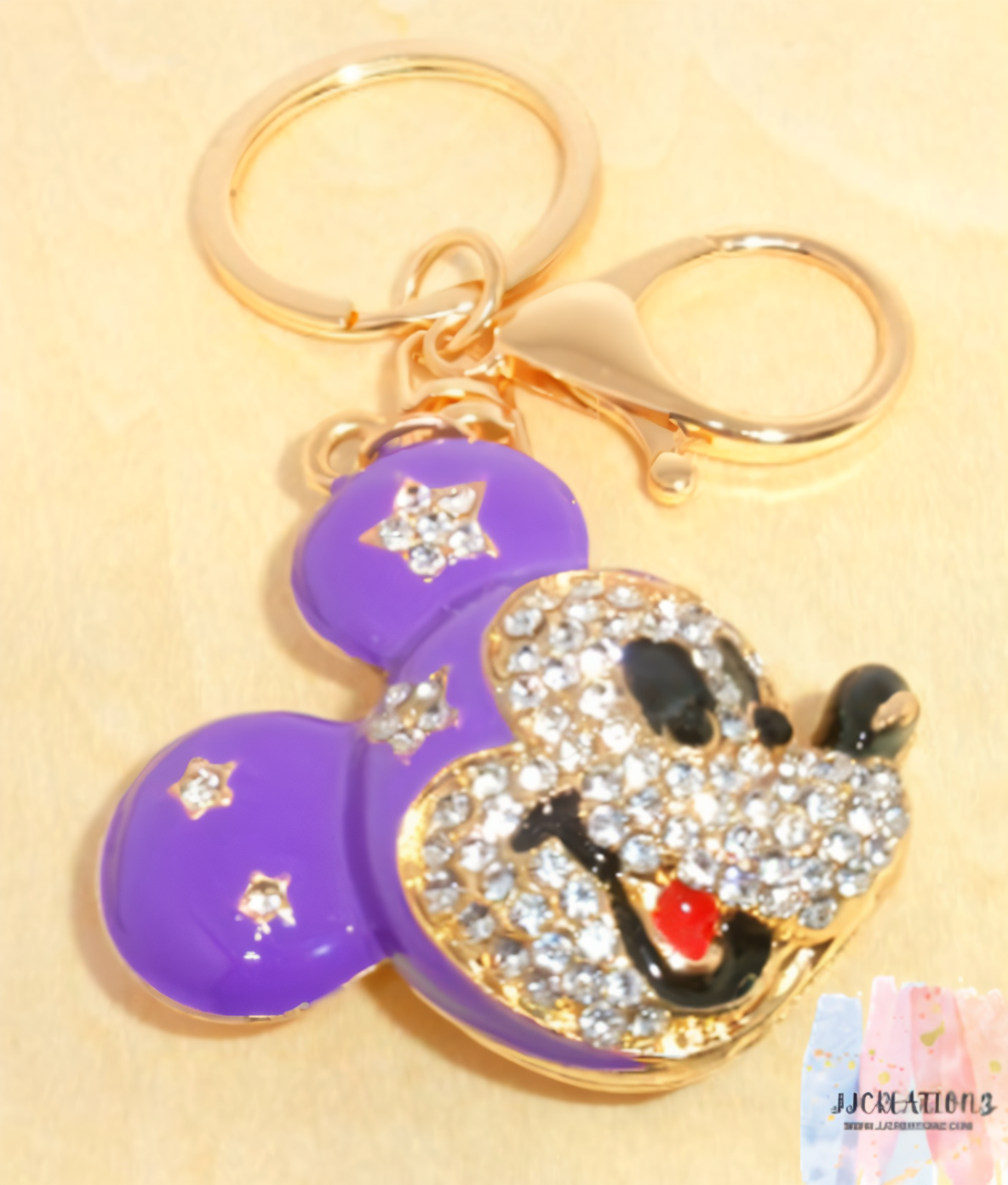 ✨ Purple Star Mickey Keychain
