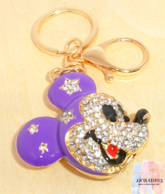 ✨ Purple Star Mickey Keychain