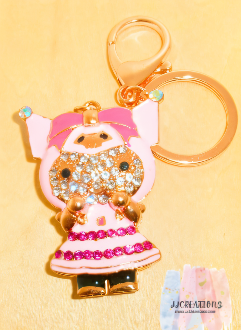 💖 Pink Bow Character Keychain