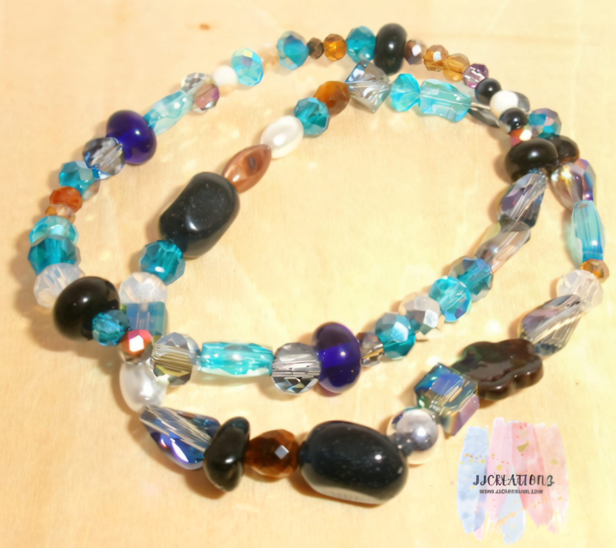 Handmade Beaded Bracelet Set – Ocean Fire Collection