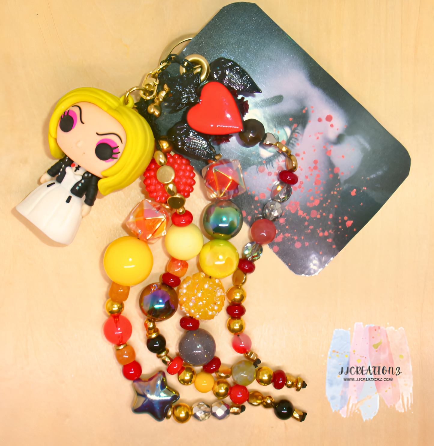 🖤 Tiffany Bride of Chucky Junk Bookmark – Killer Glam Edition