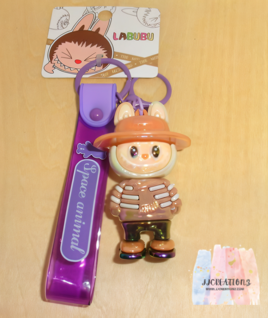 🌟 Labubu Monster Series Keychain – Purple Edition