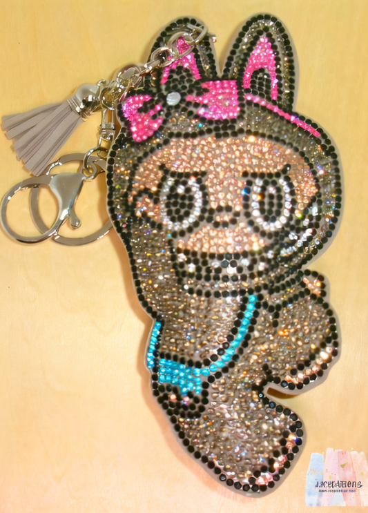Large Rhinestone Bling Character Bag Charm – JJCREATIONZ