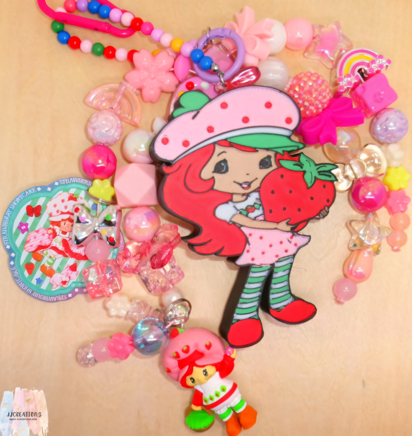 Strawberry Shortcake Inspired Bag Charm Set – JJCREATIONZ