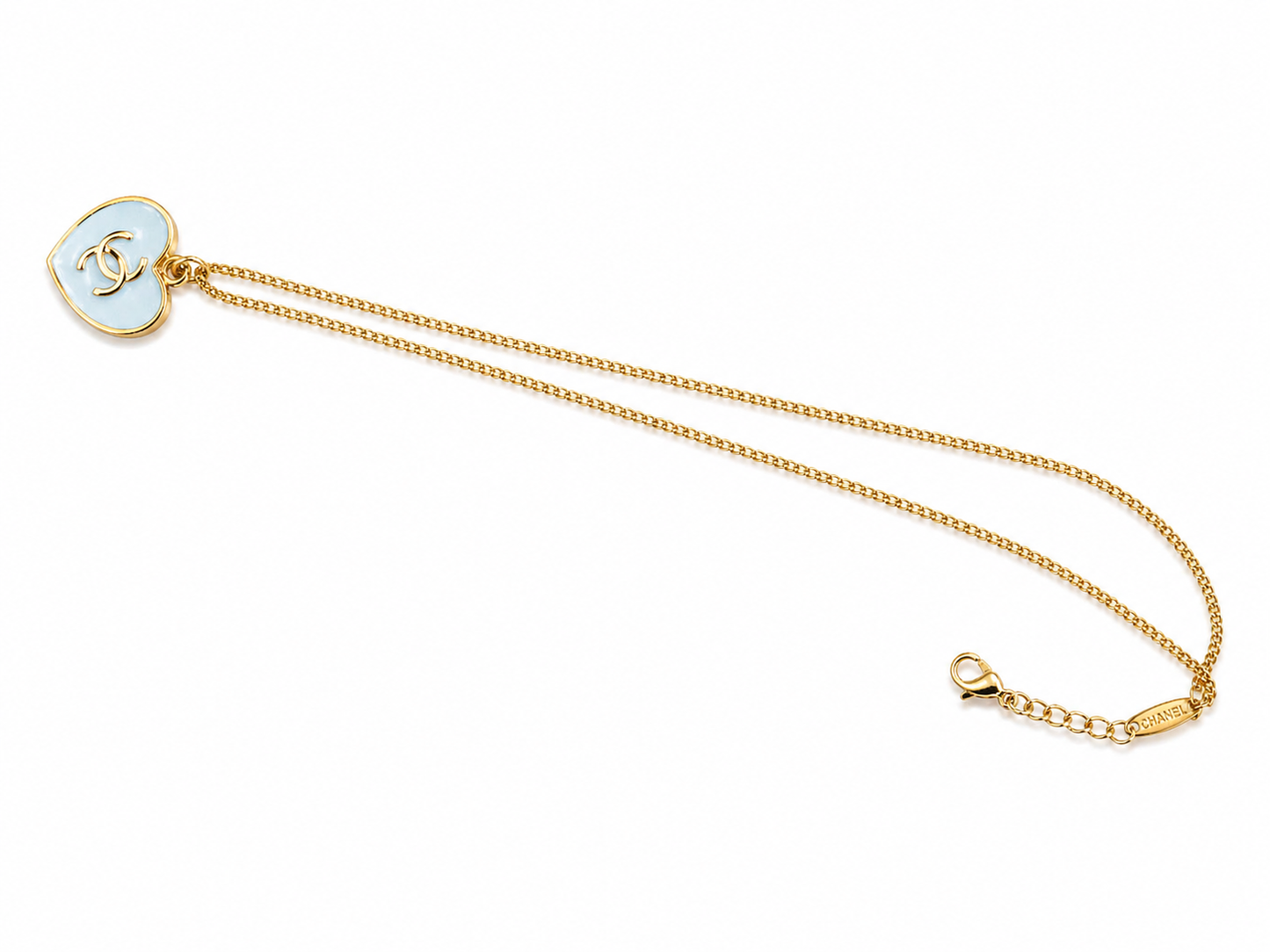 gold-tone heart pendant necklace