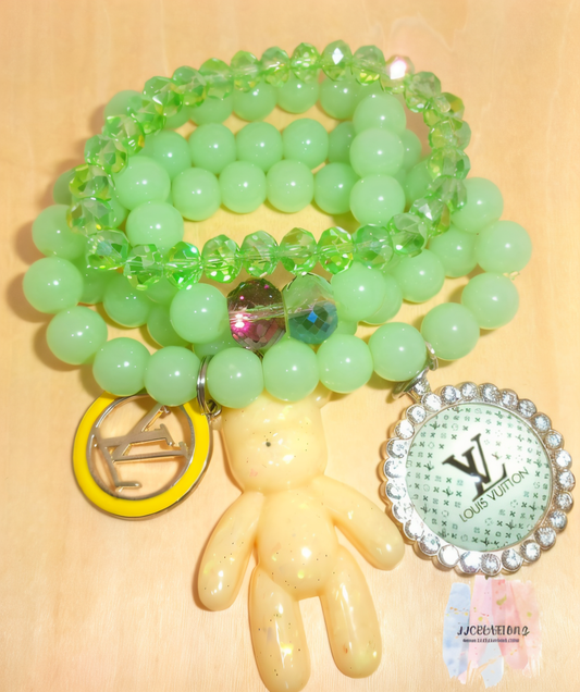 Green Charm Bracelet Stack – JJCREATIONZ