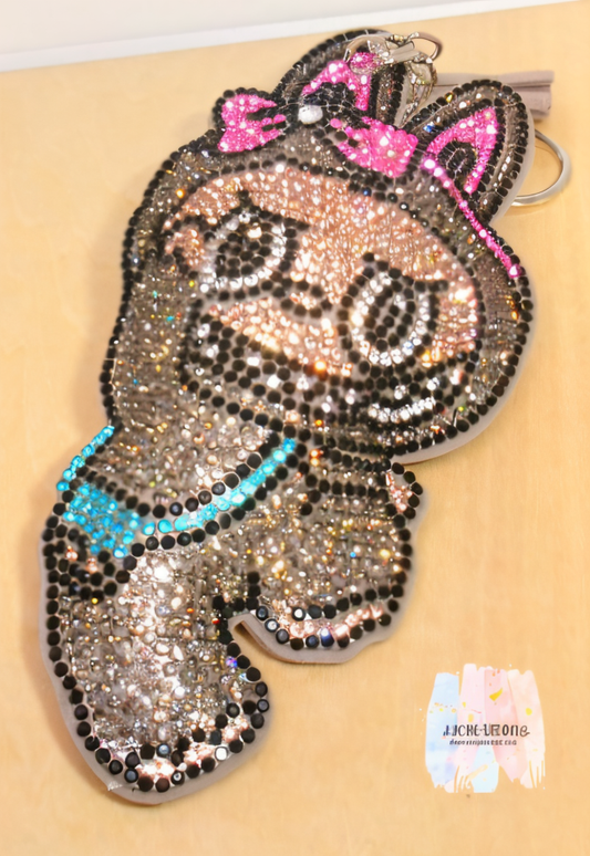 Large Rhinestone Bling Character Bag Charm – JJCREATIONZ