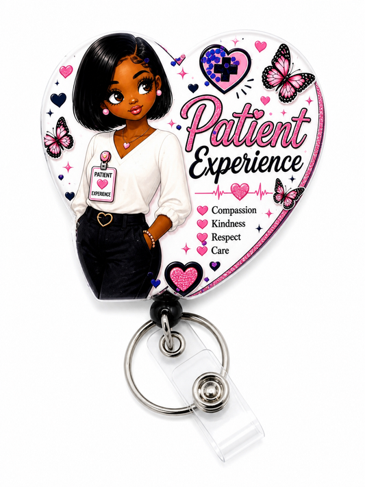 Patient experience badge reel