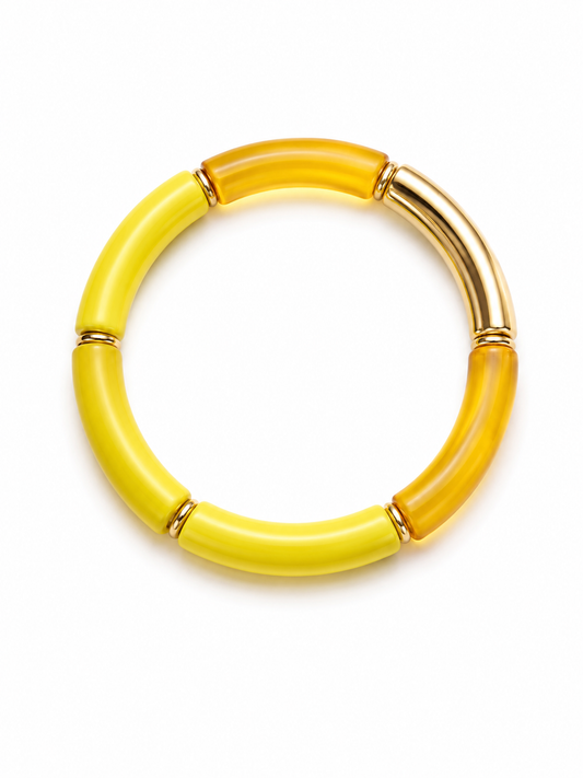 Sunshine Gold Tube Bracelet