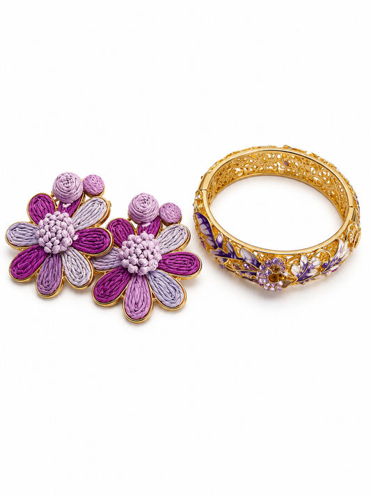 Lavender Bloom Jewelry Set