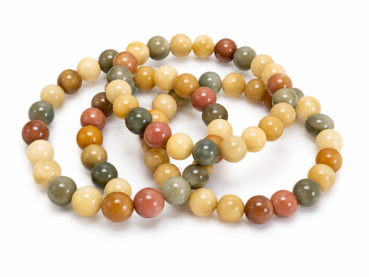 Earthy Glow Triple Bracelet Stack