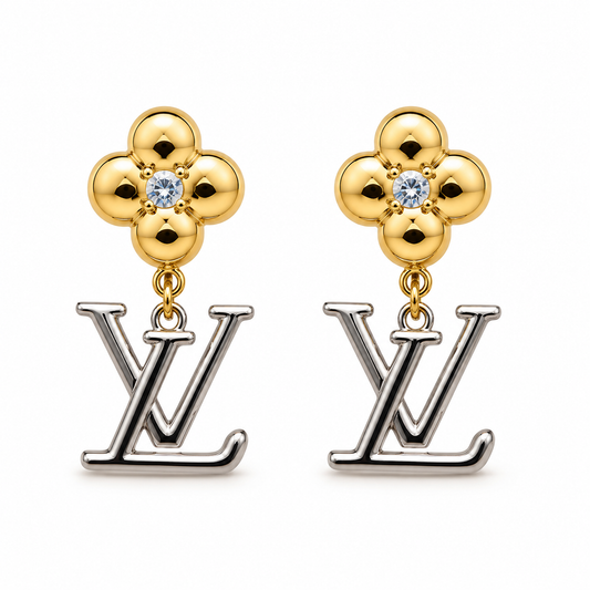 Luxe Clover Drop Earrings