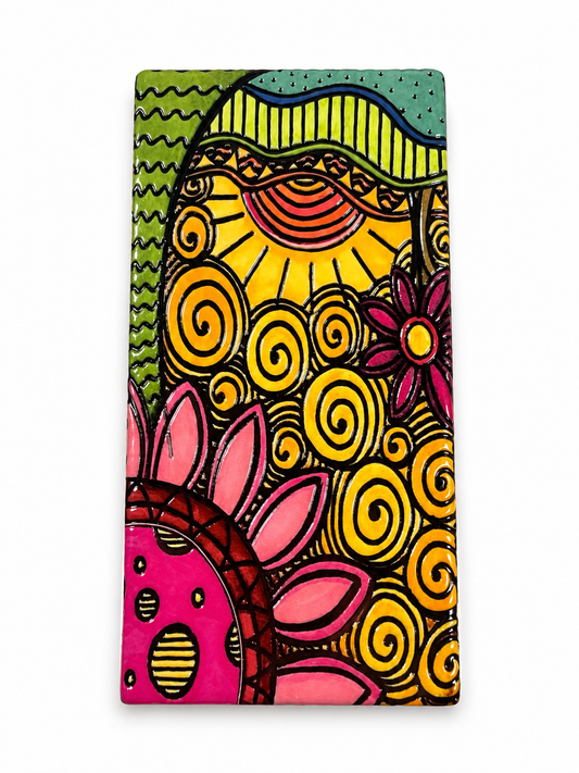 Boho Sunshine Floral Magnet