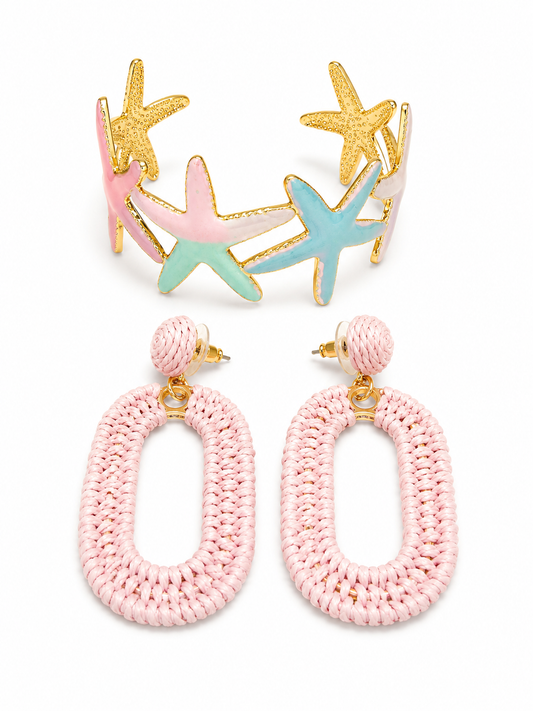 Blush Coast Starfish Jewelry Set