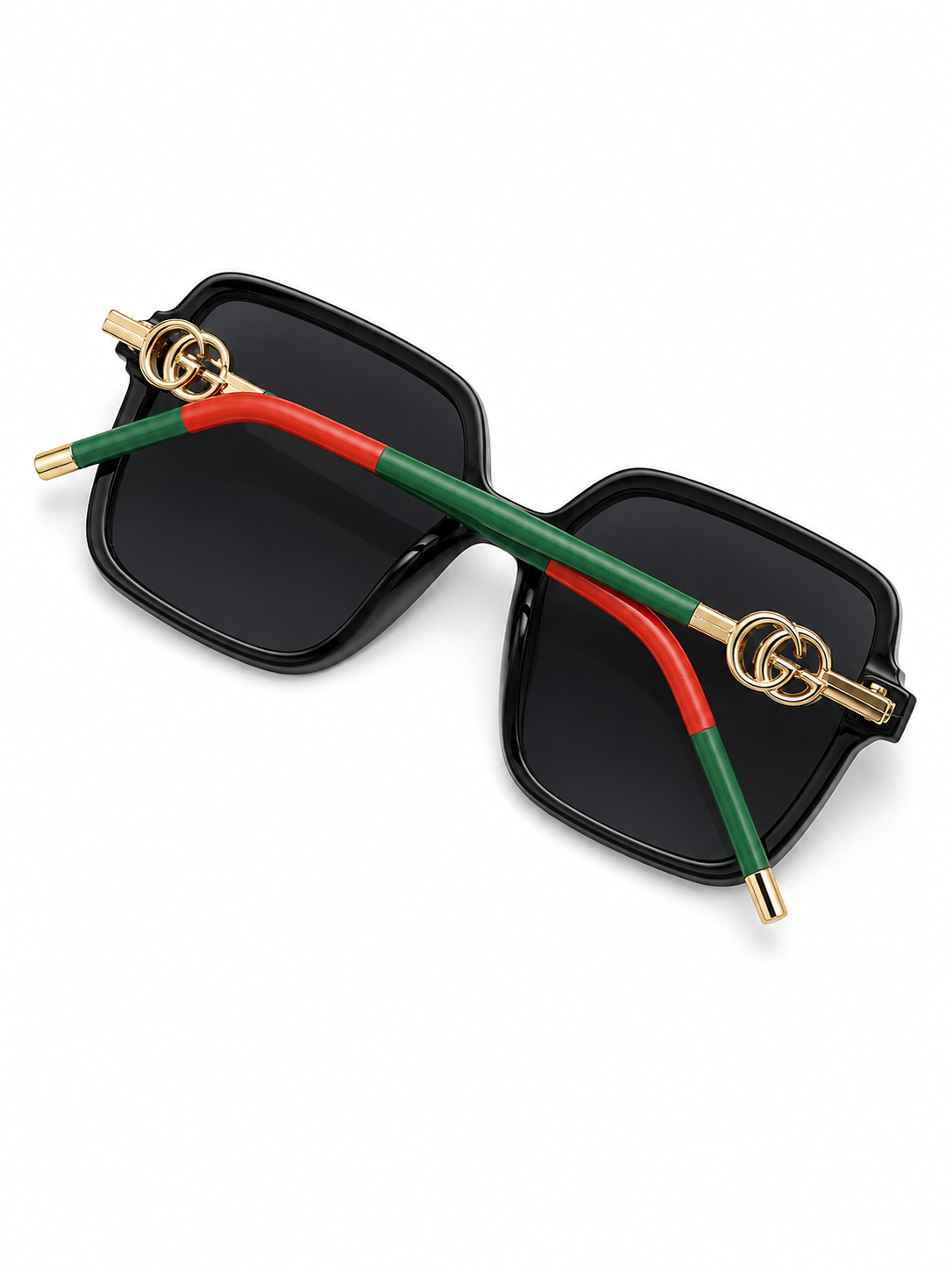 Luxe Noir Oversized Statement Sunglasses