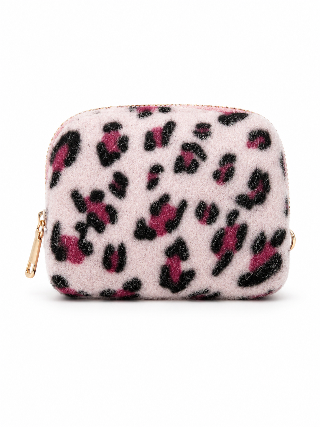 Blush Leopard Luxe Mini Pouch