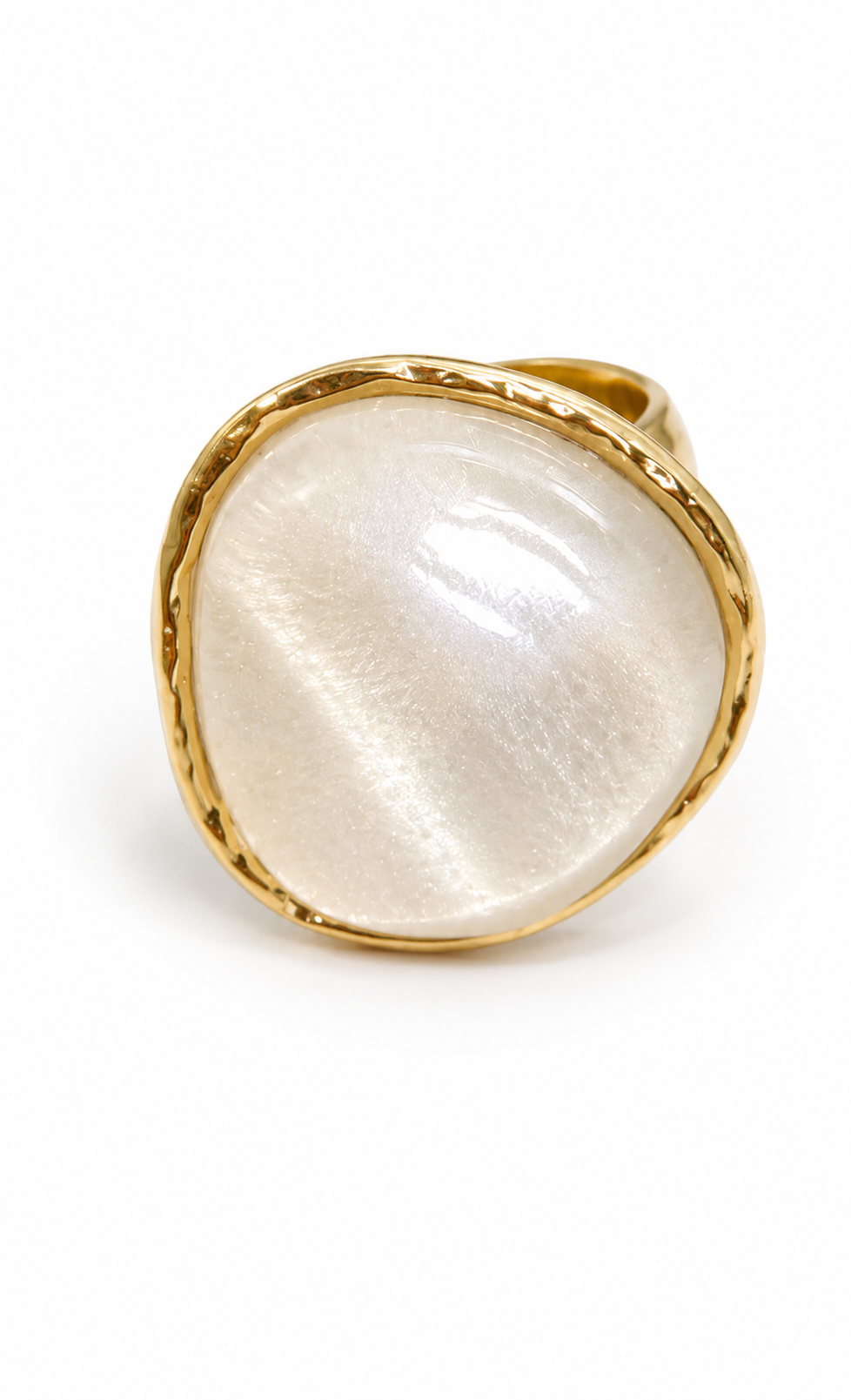Pearlescent Statement Ring