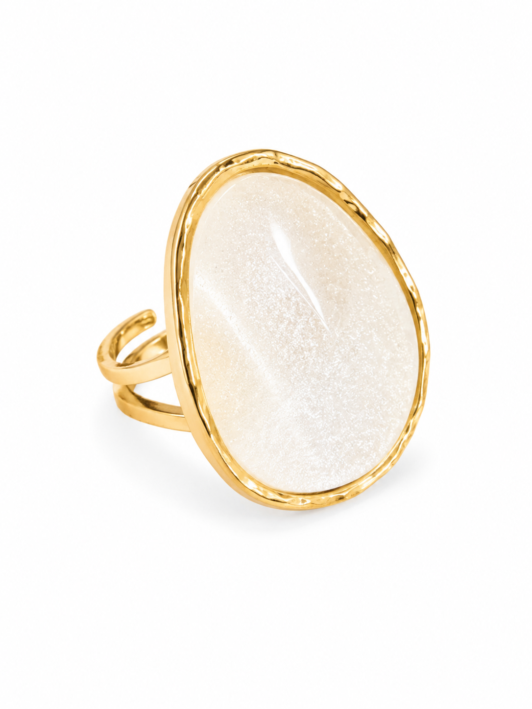 Pearlescent Statement Ring